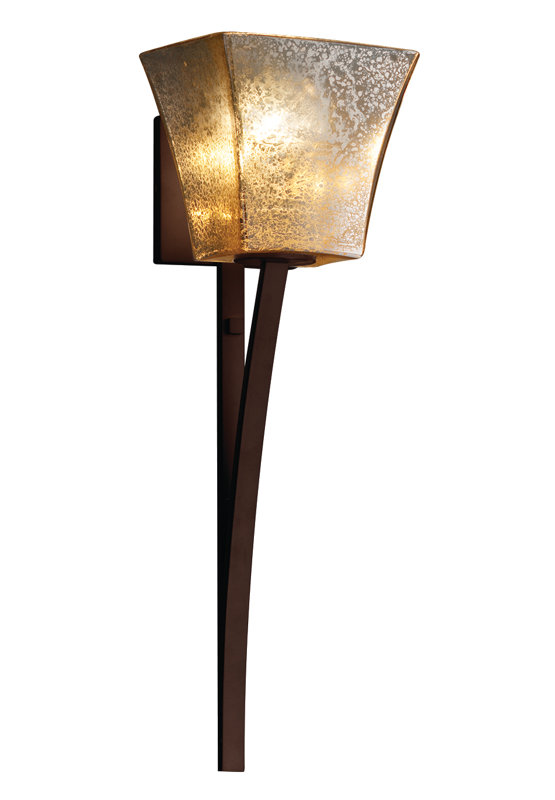 Windham LED Wallchiere, Mercury Glass, Dark Bronze