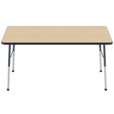 Rectangle T-Mold Adjustable Height Activity Table