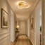 Kucharski 3‑Light Champagne Gold Dimmable LED Flush Mount Ceiling Light With Remote for Living Room Bedroom