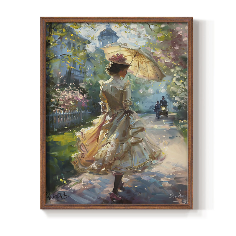 «WOMEN Series DCCVII», reproduction encadrée - bois massif, H 11 po x l 9 po, Noyer