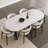 Norona Oval Solid Wood Base Dining Table-996993813