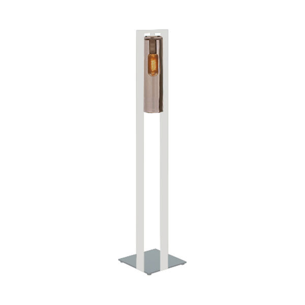 Dome Floor Lamp, Black, Smoke
