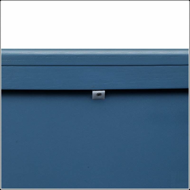 2 Drawer Side Table, American Style, End Table, Suitable for Bedroom, Living Room, Study, Blue