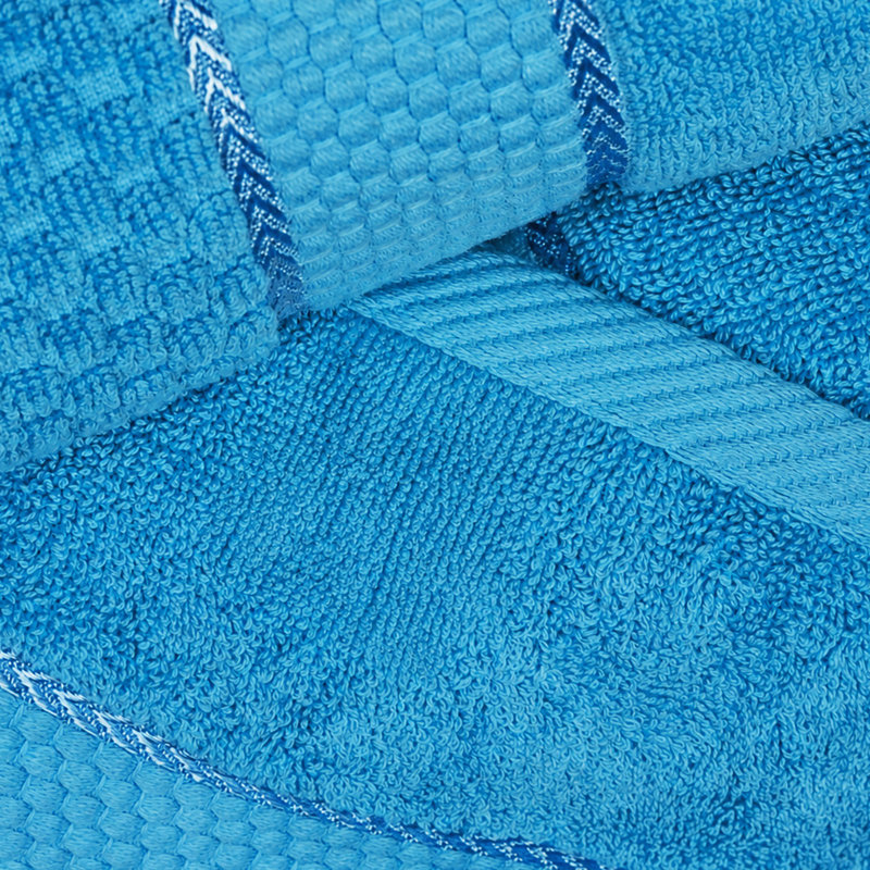 Essuie-mains texturés 100% coton Hode, Bleu ciel, Essuie-mains - paquet de 10