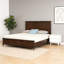 Meuble de chambre à coucher de style transitionnel de style très grand avec 1 lit en cerisier foncé et pieds en plaqué or-1546749942