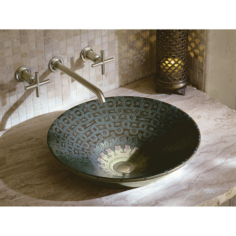 Conical Bell Vitreous China Circular Vessel Bathroom Sink