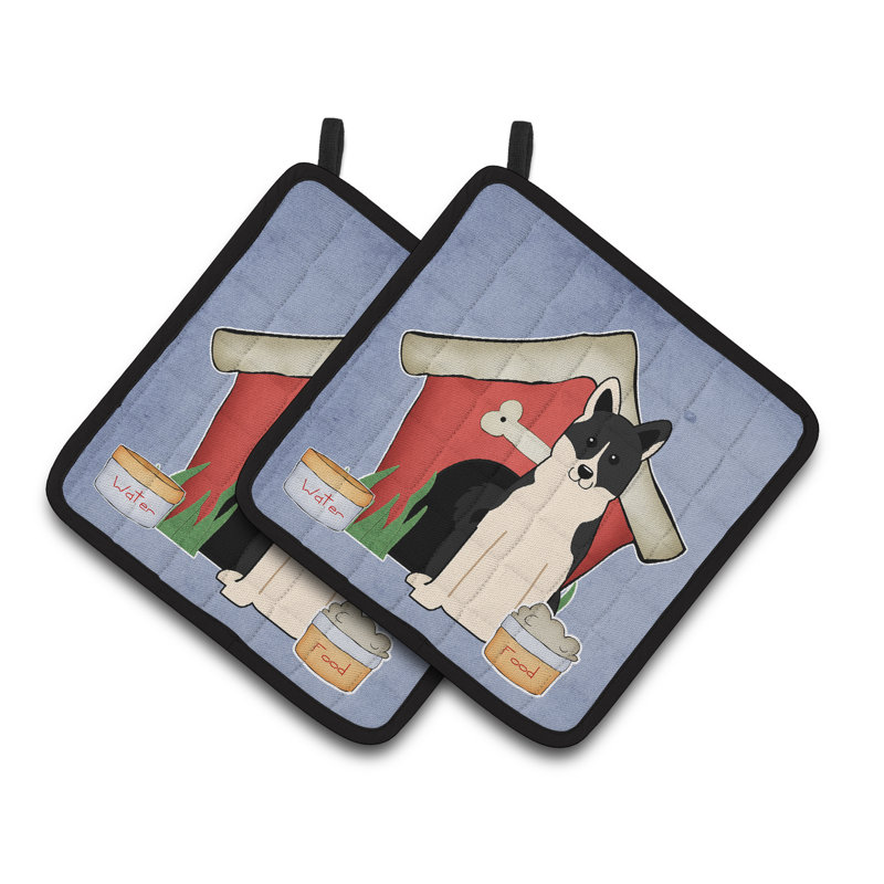 Caroline's Treasures Dog House Polyester Potholder