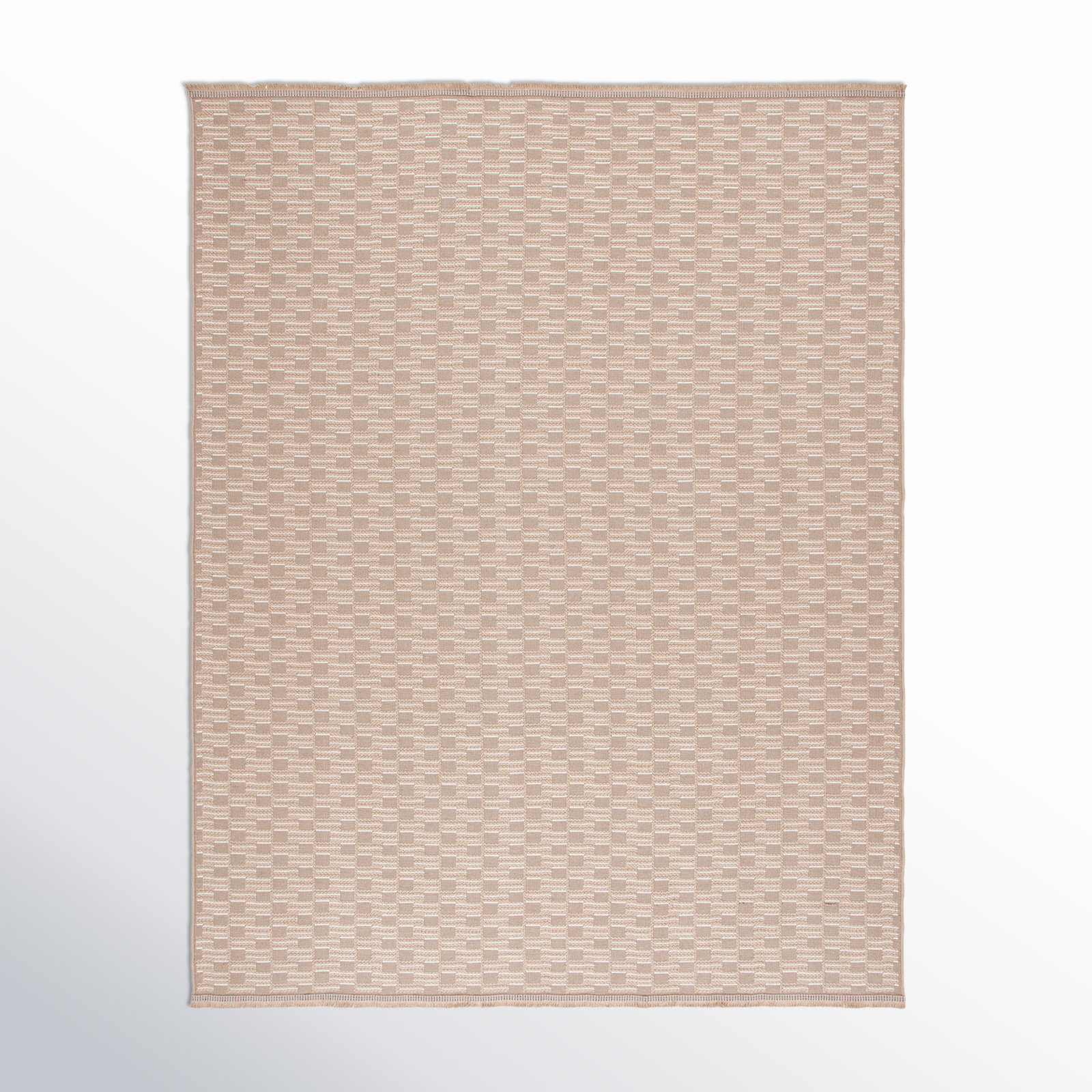 AllModern Eloi Rectangle Checkered Machine Woven Jute/Sisal/Cotton Area ...