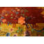 Grand tapis art déco chinois de couleur rouge antique long et étroit