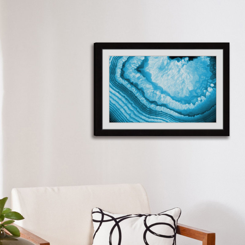 « snow stries », reproduction d’art encadrée, H 16 po x l 24 po x P 1,5 po, Cadre noir