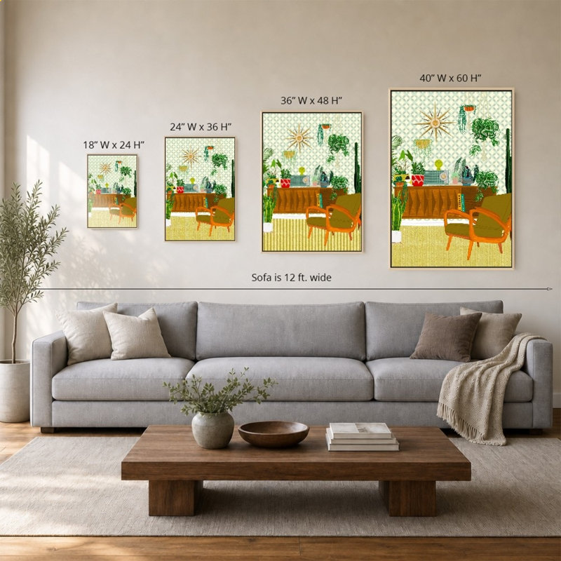 «Plant Living Room» par Jen Bucheli - Impression sur toile