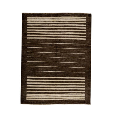 Handmade Wool Striped Area Rug