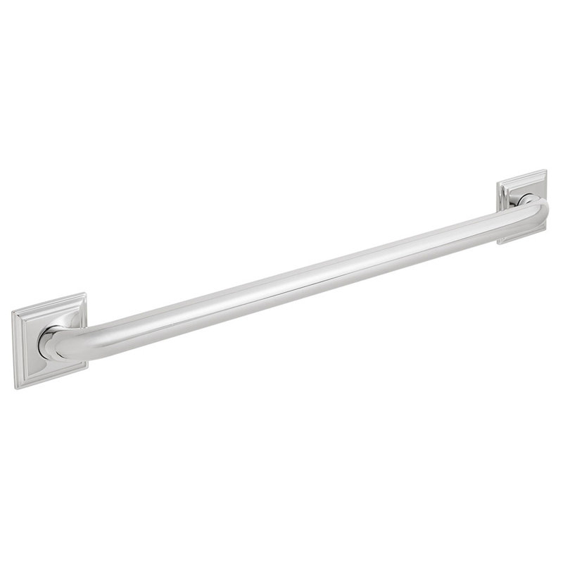 Barre d'appui Rainier, 24 po, Chrome poli