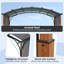 Pergola d'extérieur avec poteaux rétractables 10 x 12 pi Costway-101114545