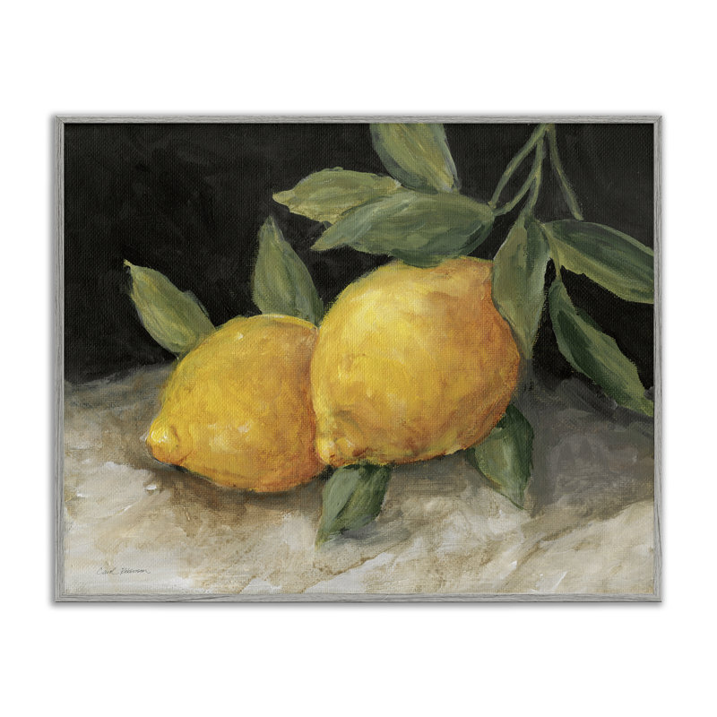Paire de citrons, nature morte, giclée par Carol Robinson, Estampe numérique Farmhouse, H 24 po x l 30 po