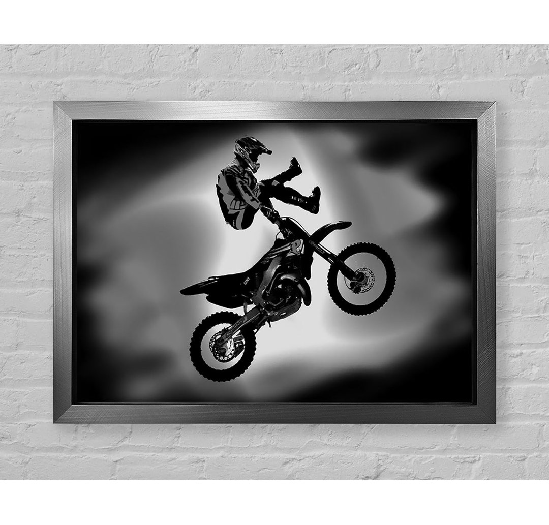 Free Style Motocross B N W - Druck