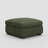 Knaack Velvet & Plush Wide Corduroy Ottoman, Large Seat with Removable Cushion Cover-558239908