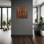 Helix Wooden Square Clock