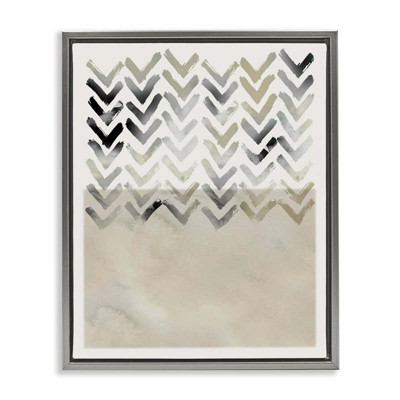Art mural sur toile Boho, Cadre flottant gris lustré, H 31 po x l 25 po x P 1,7 po