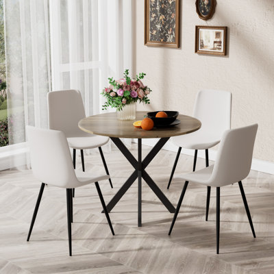 5-Piece Round Dining Table Sets