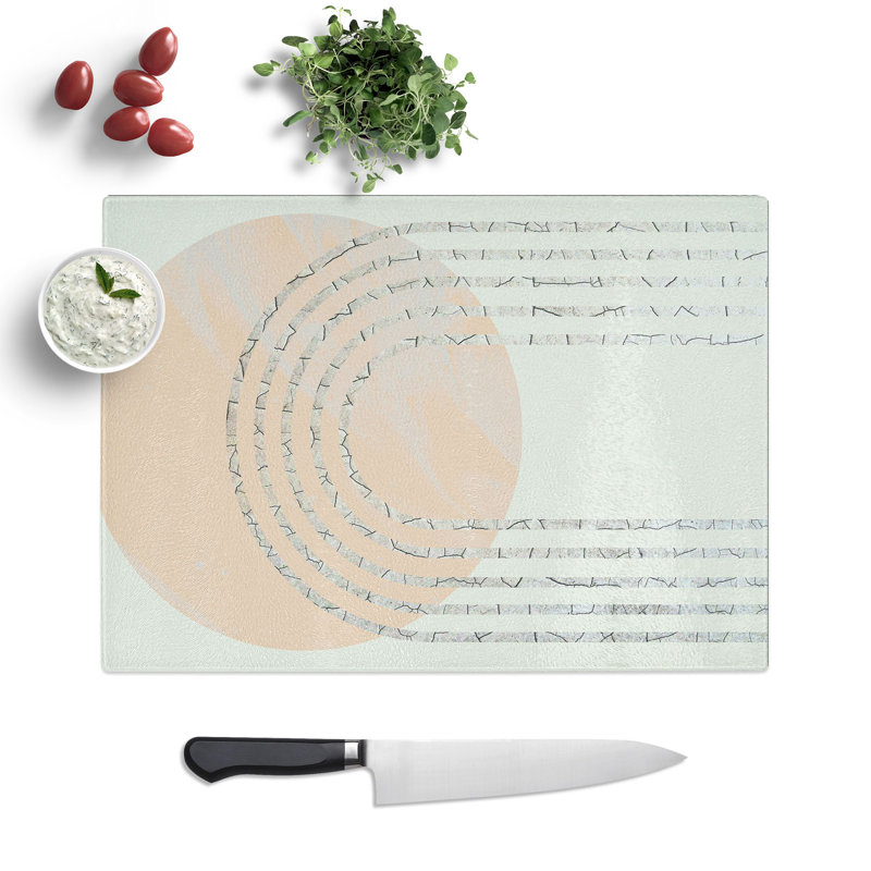 Cracked Moon Chopping Board, 0.4cm H x 20cm W x 28.5cm L