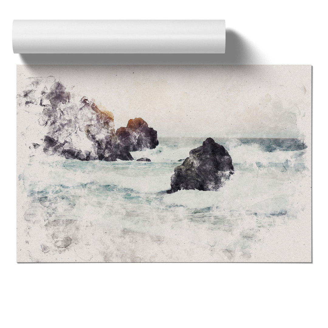 Beach Seascape - Unframed Painting