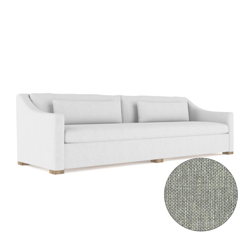 Canapé Crosby, H 32,5 po x l 120 po x P 38 po, Ébène, Pebble Weave Linen Haze