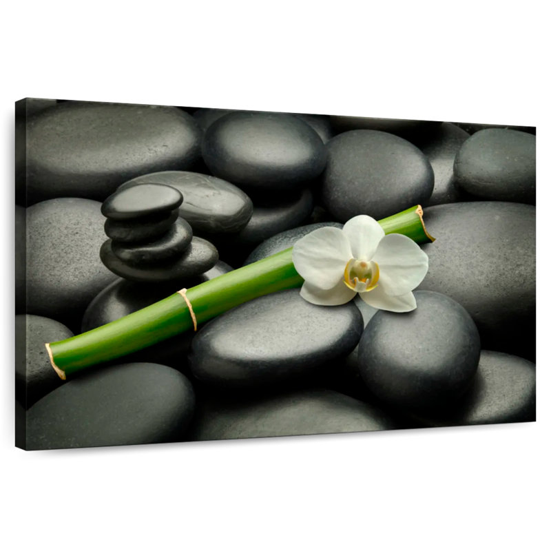 Motif floral de pierres zen Kerrick, H 32 po x l 48 po
