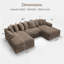 Canapé modulaire en velours côtelé Tolzmann-1248947038