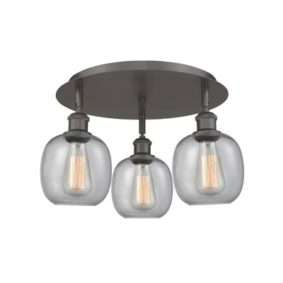 Alve Glass Semi Flush Mount