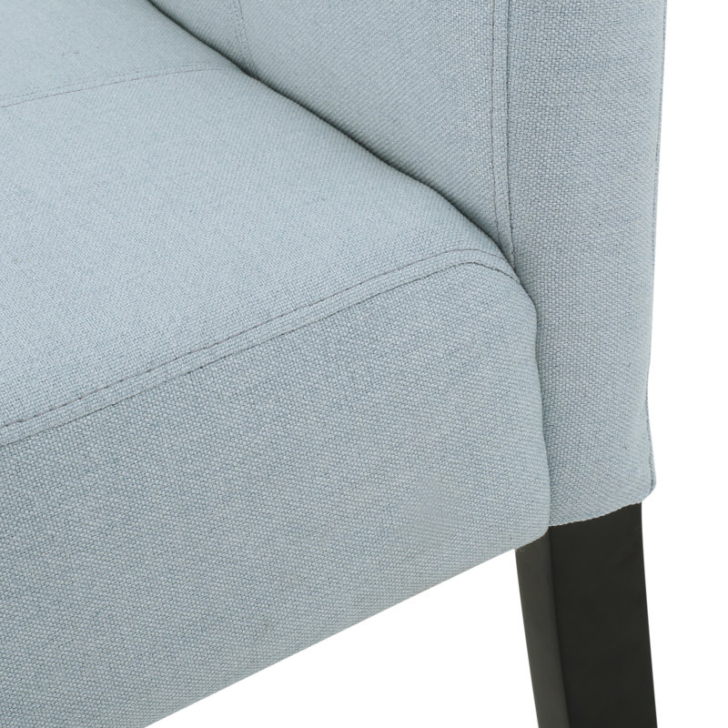 Chaise Parsons rembourrée Olin, Bleu clair