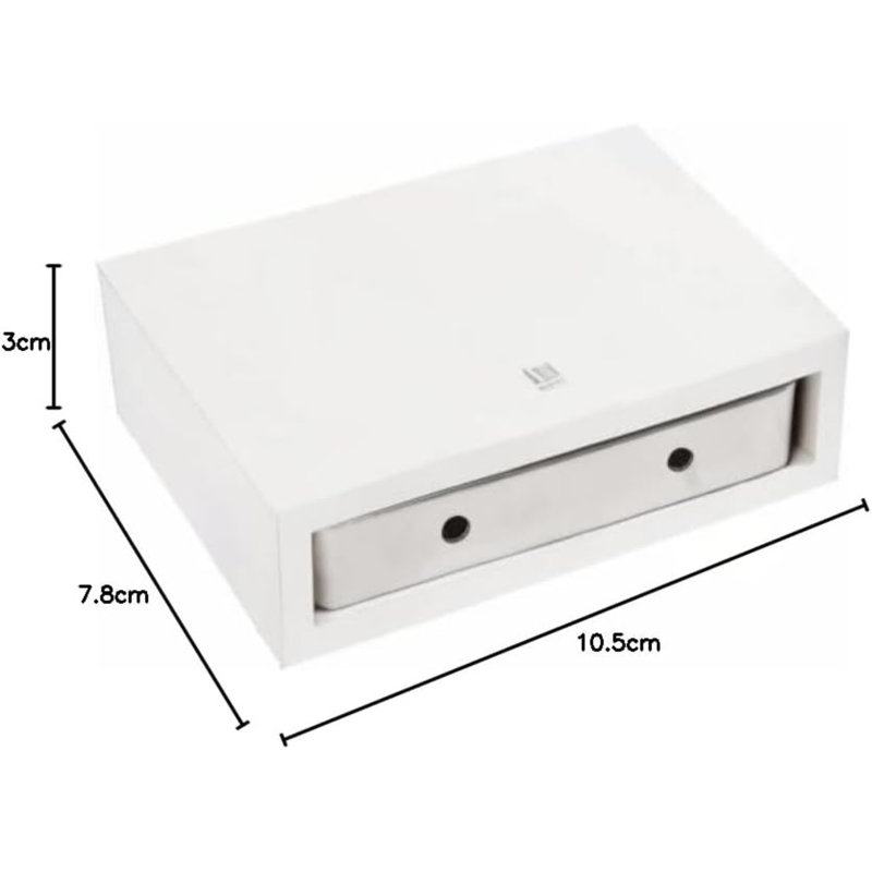 Chapital 3 Piece Square Floating Shelf, White