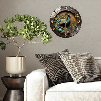 Horloge murale Peacock