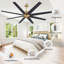 Ventilateur de plafond 72 po à 8 pales 72 po avec fixation à la tige verticale-323781272-323781273-323781276