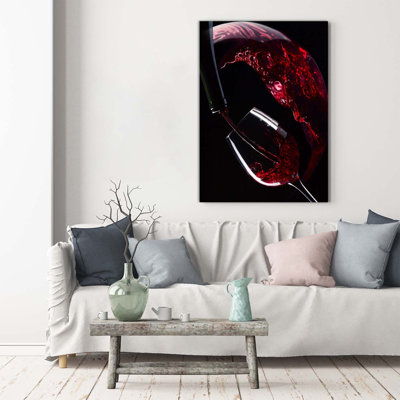Red Wine - Wrapped Canvas Print