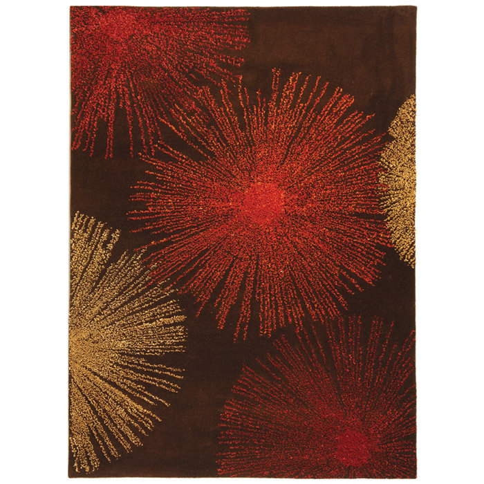 Amier Soho Hand Tufted Wool And Viscose Rug, Rectangle 6' x 9'
