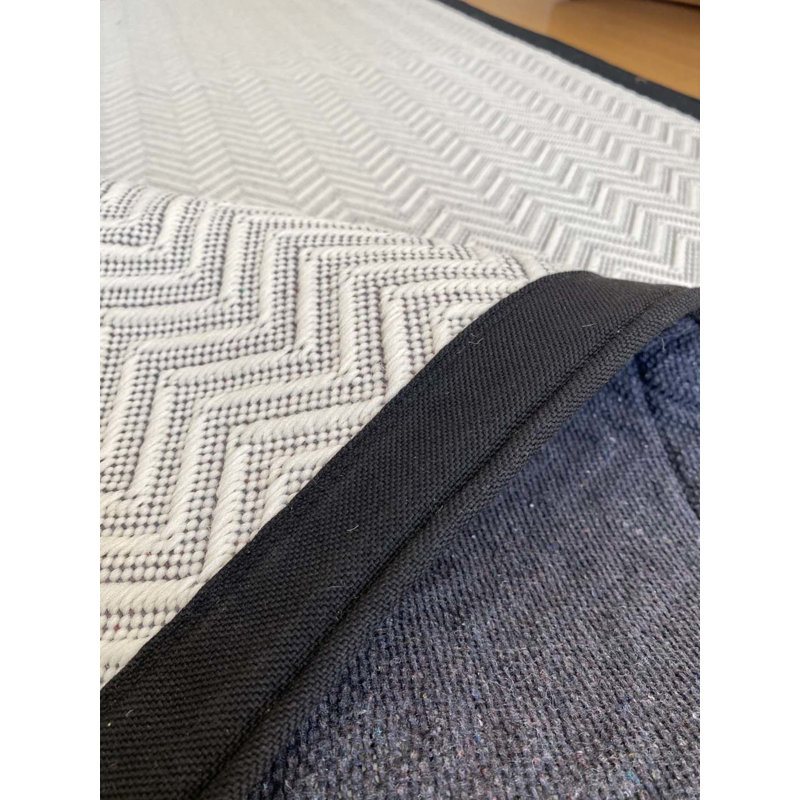Tapis en coton Prescod, Tapis de couloir 2 pi 7 po x 9 pi 10 po