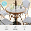 Ensemble de table bistro tissé toutes saisons avec cadre en aluminium Martha Stewart Lily Pond-111177119-111177115