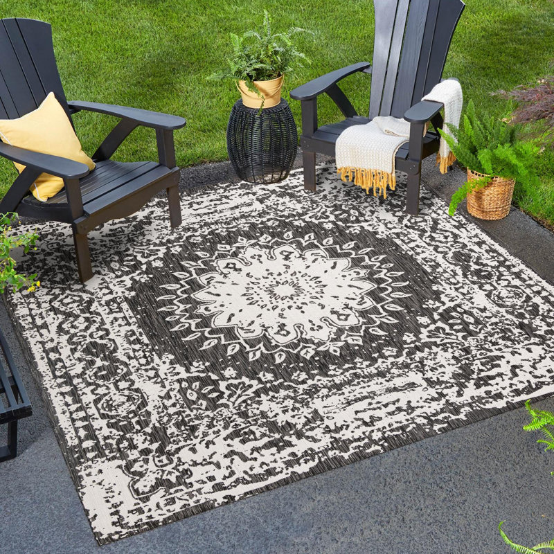 Tapis intérieur / extérieur Ornate Lamotte, Carré 10 pi