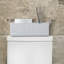 Plateau d'accessoires de salle de bain en métal blanc