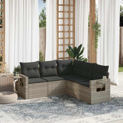  Garden Sofa Set Light Grey, Dark Grey
