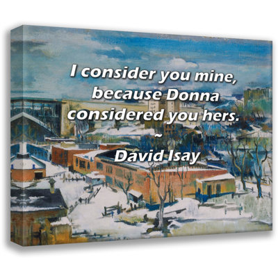 Astoria Grand Gallery Wrapped Canvas By Cara Black: "All the what ifs in life were encompassed in tha