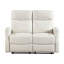 Canapé deux places inclinable Henly, poches pour magazines, similicuir beige-135371796