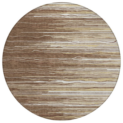  Machine Washable Indoor/Outdoor Chantille ACN996 Paprika Area Rug