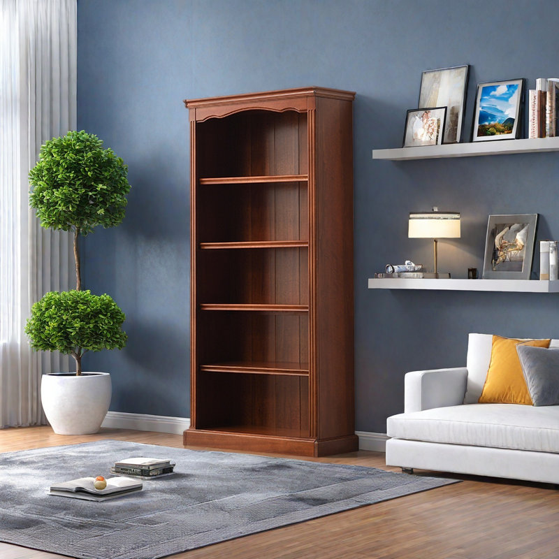 Armoire de rangement en bois massif, H 66,73 po x l 32,2 po x P 12,72 po, Brun