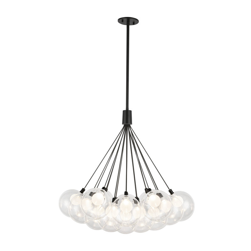 Lustre à DEL Bolla, Noir, 19, H 29 po x l 28 po x P 28 po