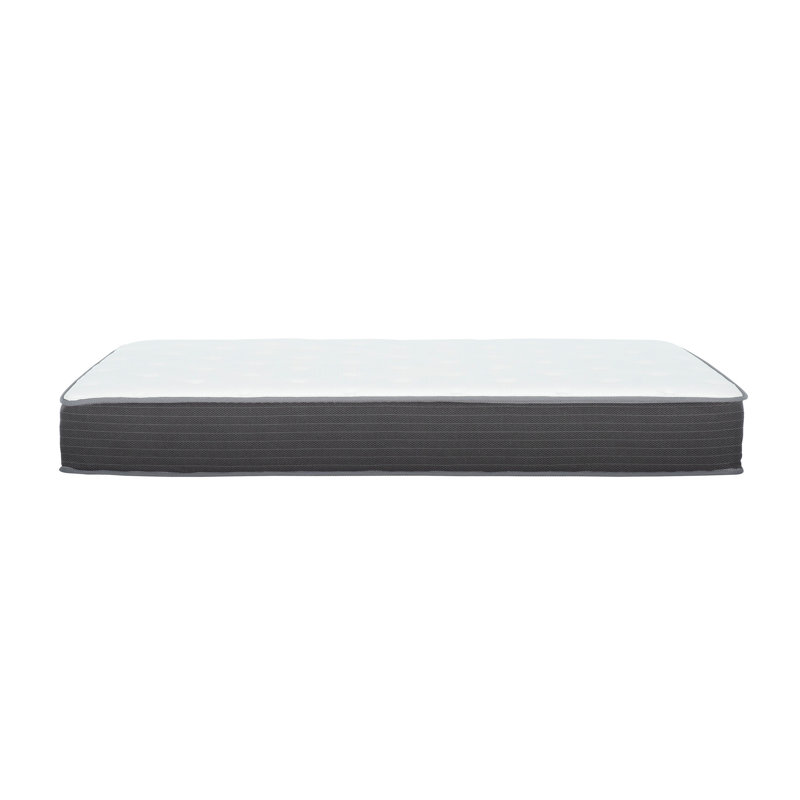 8 po Matelas pour lit simple à ressorts ensachés avec plateau-coussin moelleux en mousse à mémoire de forme et gel pour une nuit de sommeil paisible dans la chambre à coucher