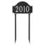 Fitzgerald Estate One Line Address Sign Plaque with Lawn Stakes-1765270416