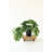 ARTIFICIAL MINI PHILODENDRON  IN A BLACK PLASTIC POT