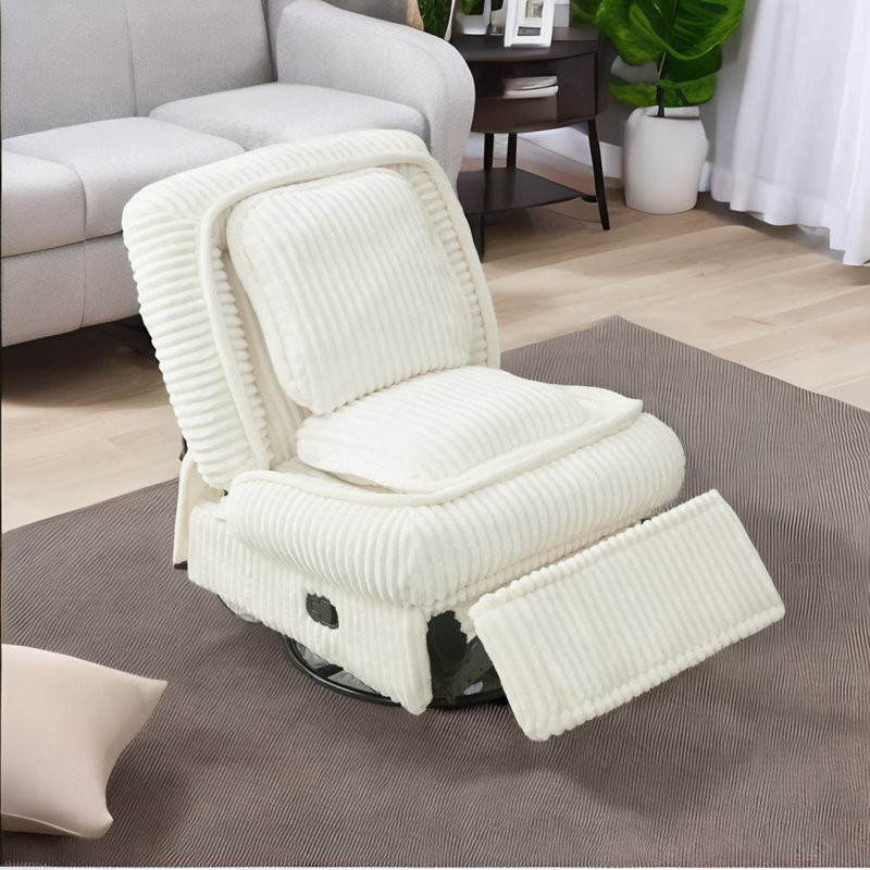 360° Swivel Rocking Single Sofa, Beige